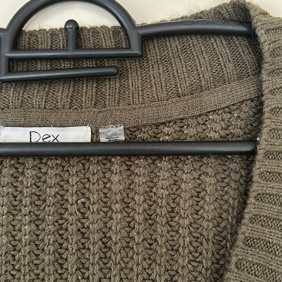 Oversized knit green sweater - Picture 2 of 2